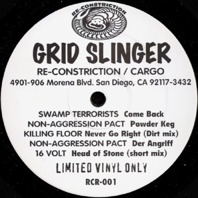 1993 ReConstriction / Cargo Records (Out Of Print)
Psychopomps / The Electric Hellfire Club / Spahn Ranch / Digital Poodle / Leæther Strip / Swamp Terrorists / Non-Aggression Pact / Killing Floor / Non-Aggression Pact / 16Volt